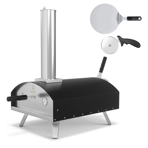 Stoke 16 Inch Outdoor Pizza Oven – Portable Outdoor Pizza Maker for Backyard, Camping, or Tailgating