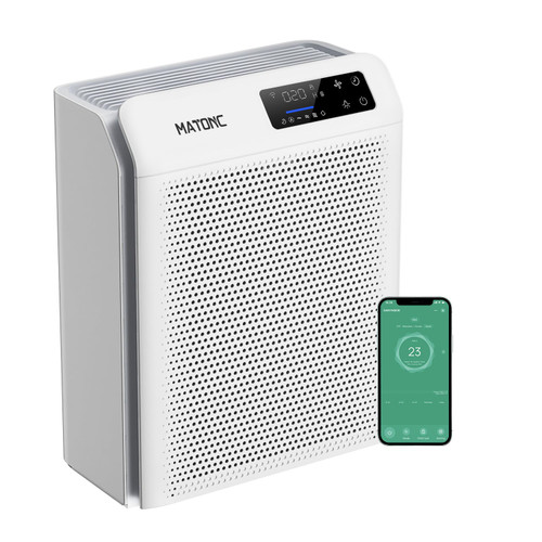 Air Purifier for Home Large Room Up to 3500 Ft², Smart WiFi App Control Air Cleaner with Air Quality PM2.5 Display
