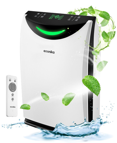 4 in 1 Humidifier and Air Purifier in One Large Room HEPA Air Purifier Humidifier Combo with UV Light