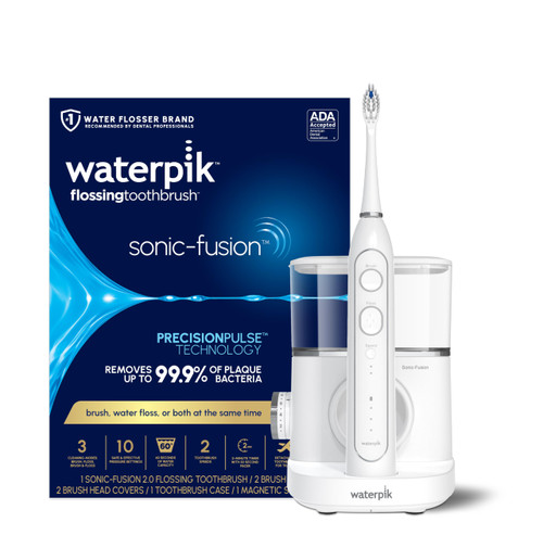 Waterpik Sonic-Fusion 2.0 Professional Flossing Electric Toothbrush with Water Flosser
