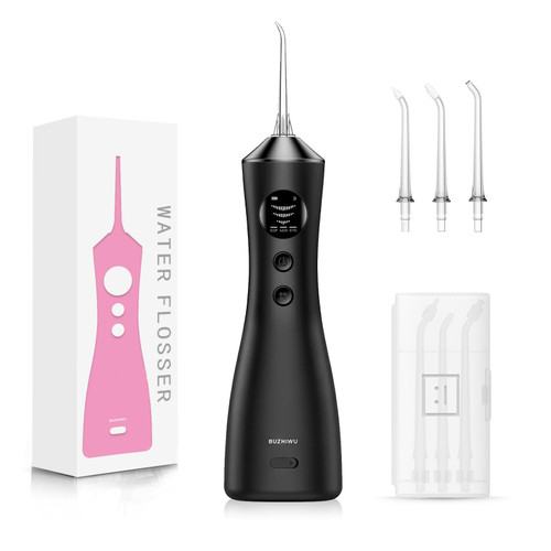 Water Dental Flosser for Teeth, Portable Cordless Water Flosser with 300ML