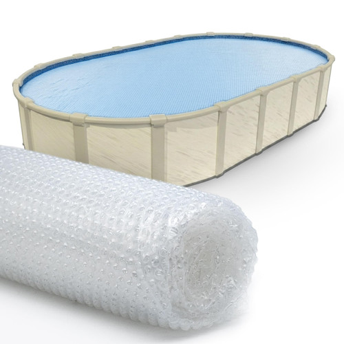 Sun2Solar Clear 21 ft x 41 ft Oval Solar Cover | 16 Mil | Heat Retaining Blanket for Above Ground & Inground Swimming Pools
