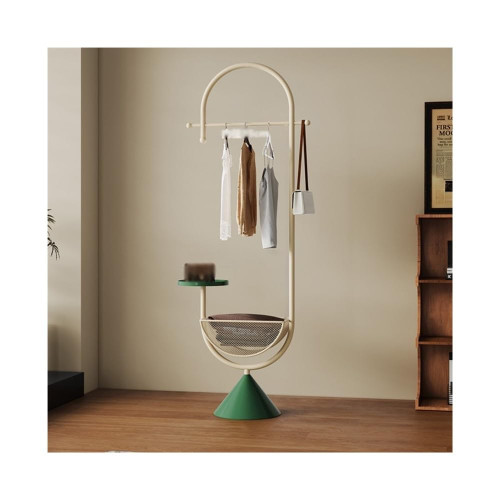 Floor-Standing Coat Rack Indoor Clothes Hanger Entrance Storage Storage Floor Hanger Small Room Creative Vertical Coat Rack