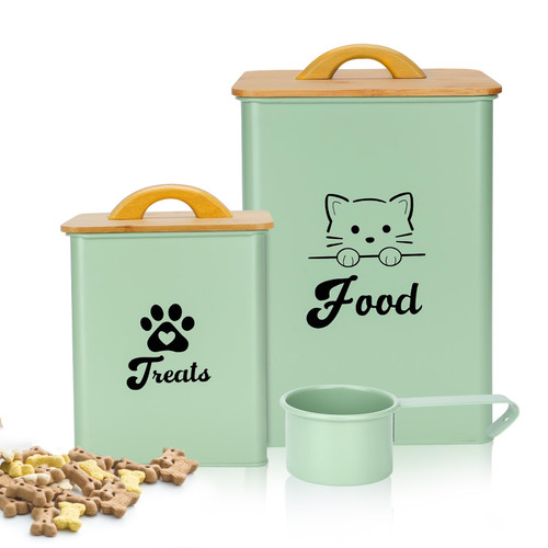 Cat Food Storage Container with Scoop