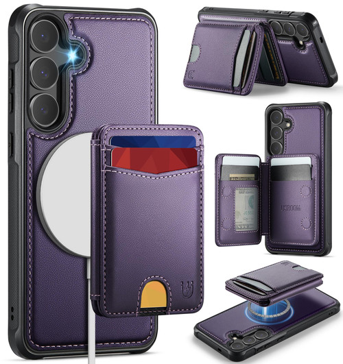 Usroom for Samsung Galaxy S25 Case Wallet Compatible with Magsafe