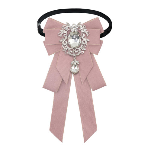 Adjustable Pre-tied Bowtie Rhinestone Bowties