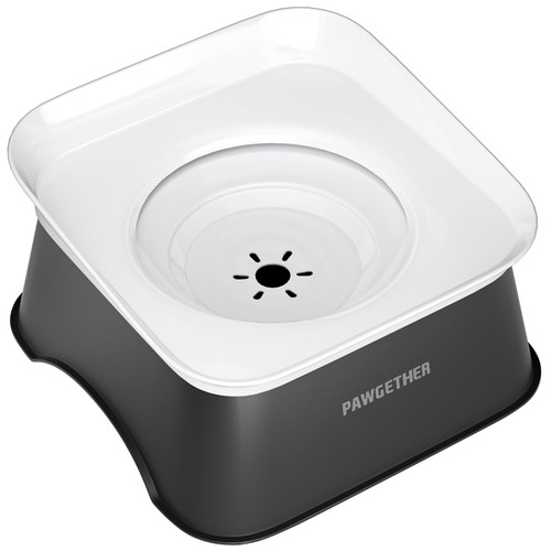 No Spill Water Bowl for Dog 2L/68oz Splash Proof Slow Drinking Dog Bowls
