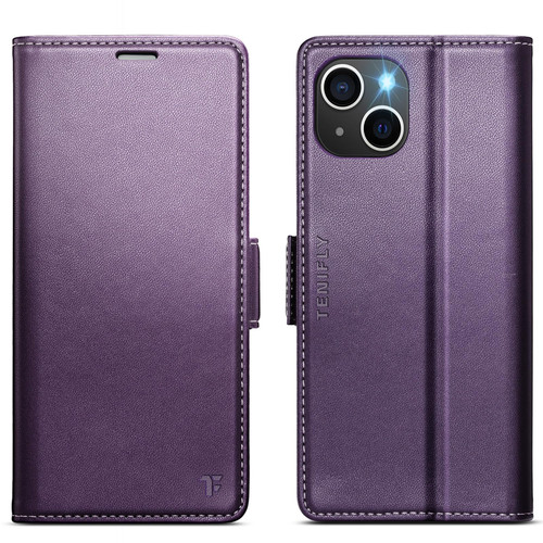 for iPhone 15 Plus Case Wallet with RFID Blocking Card Holder