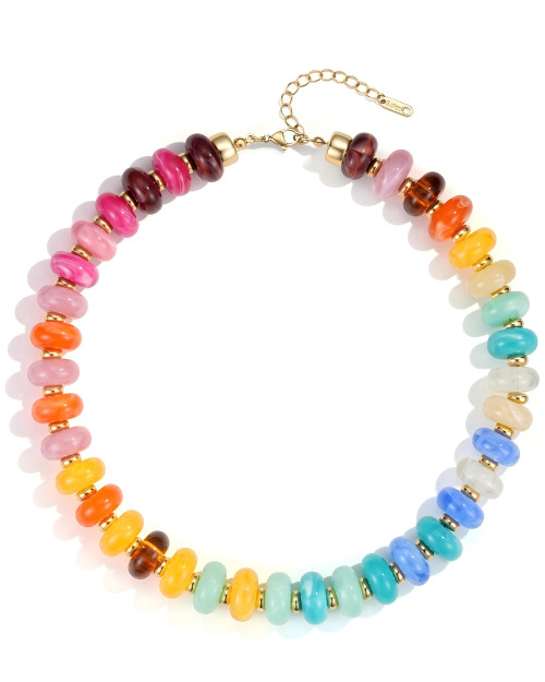 Joo&Rind Chunky Beaded Necklace for Women