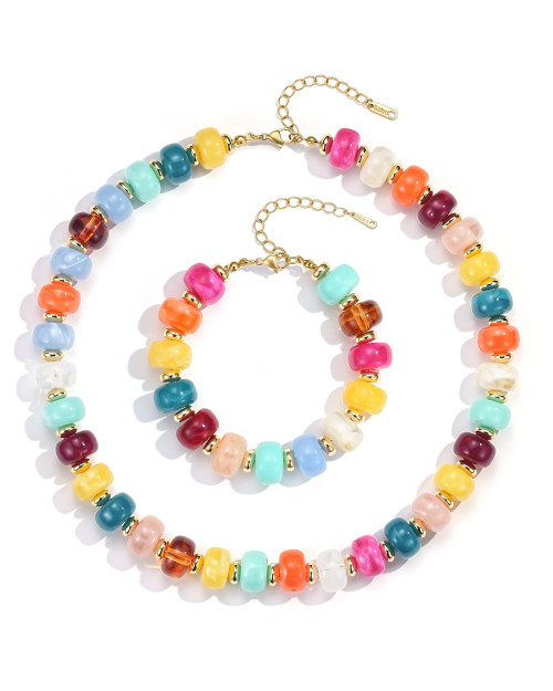 Joo&Rind Chunky Beaded Necklace for Women