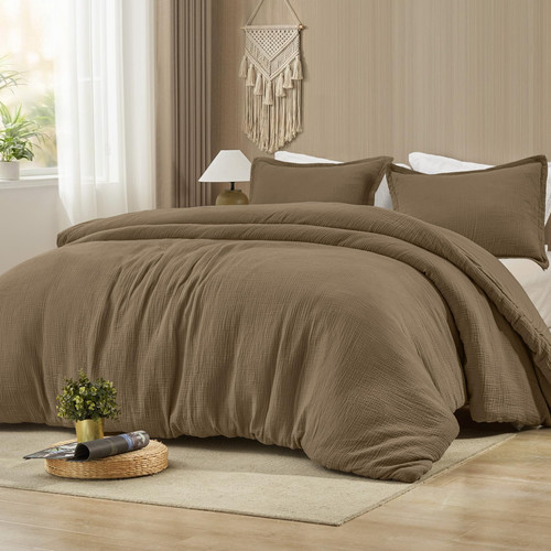 PHF Cotton Muslin Comforter Set Twin – 100% Cotton Cover