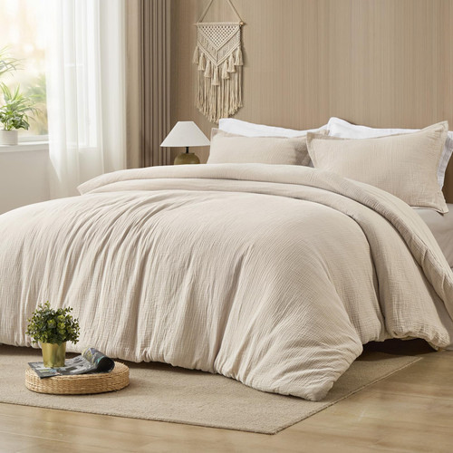 PHF Cotton Muslin Comforter Set Queen – 100% Cotton Cover