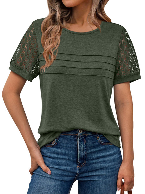 Spring Trendy Casual T-Shirts Cute Work Outfits Blouses