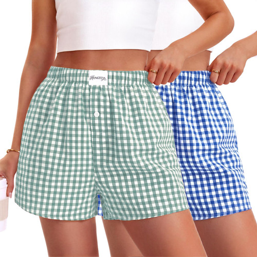 Women Casual Cotton Summer Pajama Shorts