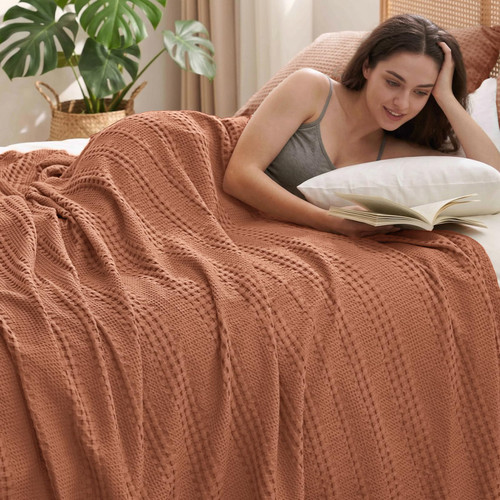 PHF Cooling Waffle Blanket Queen Size