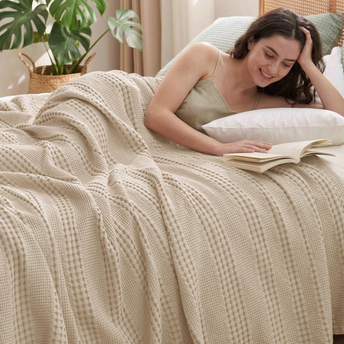 PHF Cooling Waffle Blanket King Size
