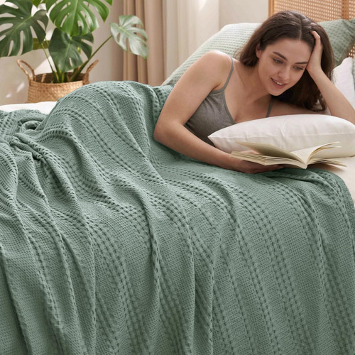 PHF Cooling Waffle Blanket Queen Size