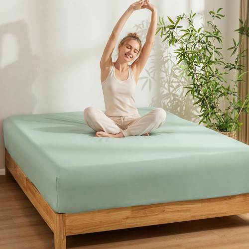 PHF 100% Rayon Derived from Bamboo Fitted Sheet King Size