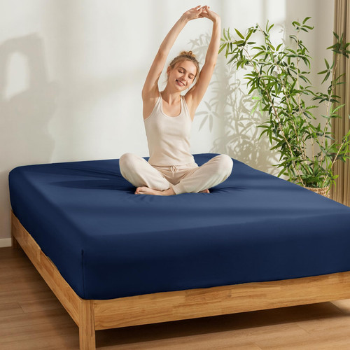 PHF 100% Rayon Derived from Bamboo Fitted Sheet King Size