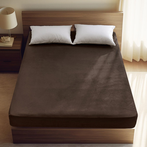 PHF Ultra Soft Velvet Fitted Sheet King Size