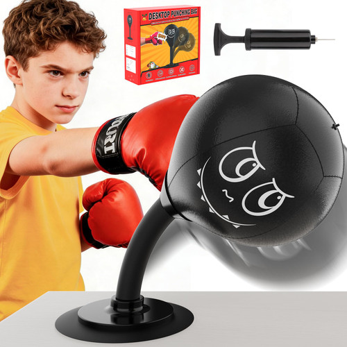 High-Rebound Spring Boxing Ball for Stress Relief, Fun Office & Home Desk Toy