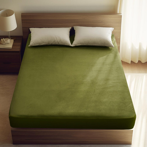 PHF Ultra Soft Velvet Fitted Sheet King Size