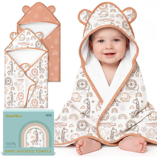 Cotton Baby Bath Towel with Hood for Babies, Infant