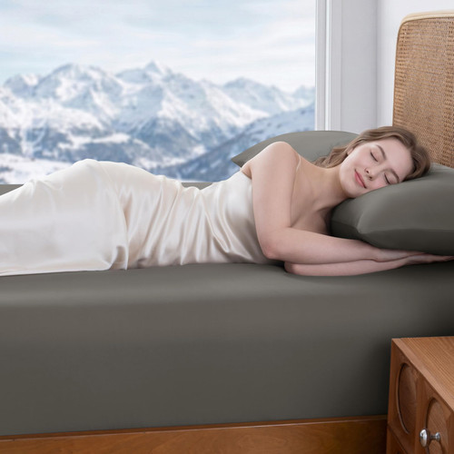 PHF Cooling Fitted Sheet Set Queen Size for Hot Sleepers