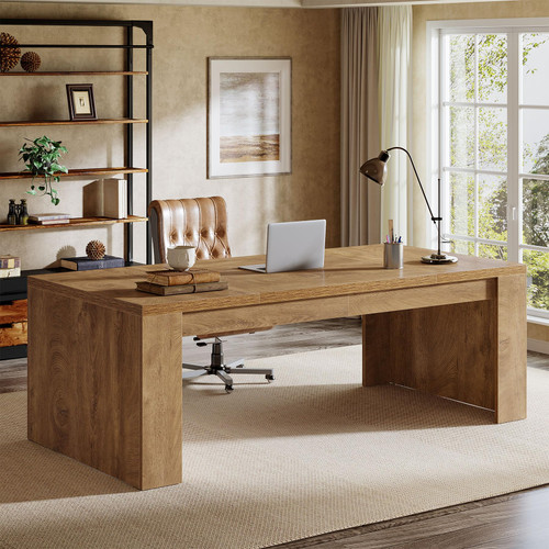 Business Furniture for Home Office, Sturdy Room, Brown