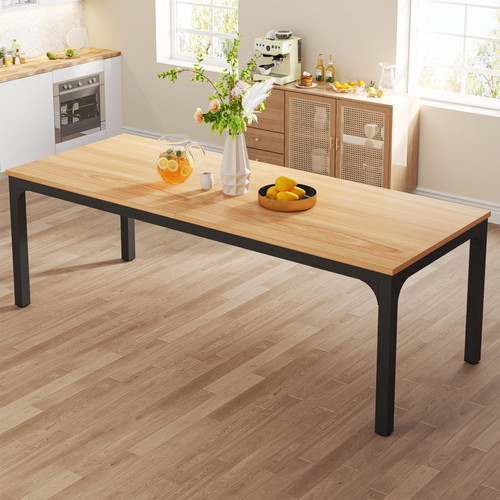 Table, 8 Seat Rustic Wood Dining Table for Dining Room
