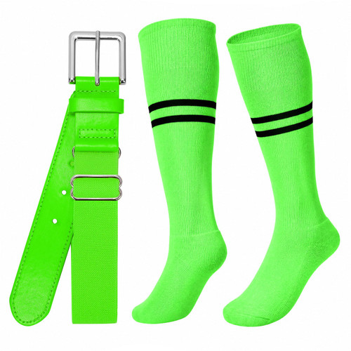 Belt Combo Set Adjustable Softball Socks
