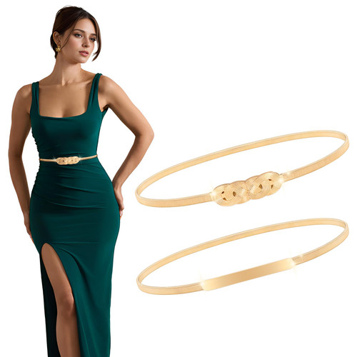 Metal Chain Waist Belt Stretchy Saree