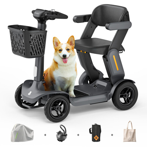 Folding Mobility Scooter for Adults, 300 lbs Capacity, AI Speed