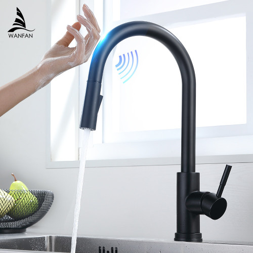  Kitchen Faucets Crane For Sensor Kitchen Water Tap Sink Mixer Rotate Touch Faucet Sensor Water Mixer KH-1005