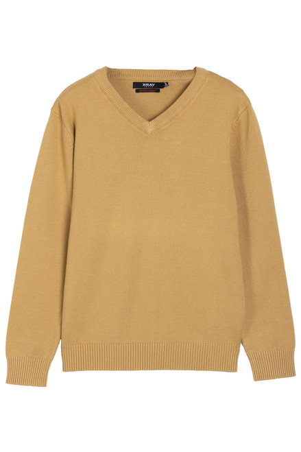 Big Boys' & Little Kids Youth Long Sleeve V Neck Pullover
