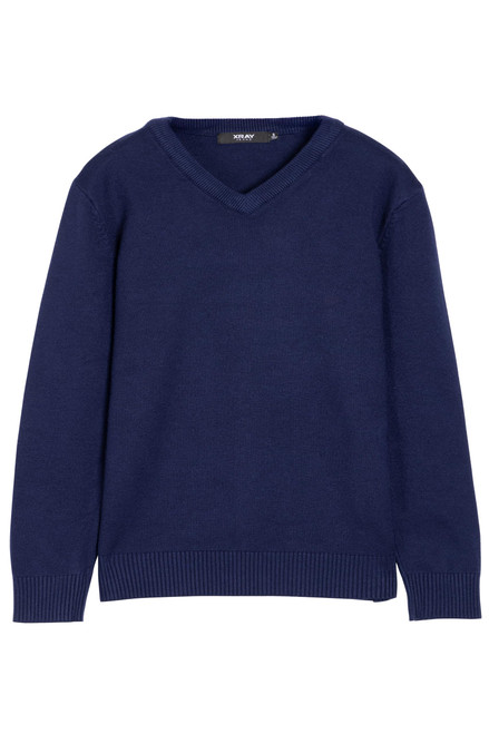 V-Neck (XS - XXL), Big Boys' & Little Kids Youth Long Sleeve V Neck Pullover Sweater