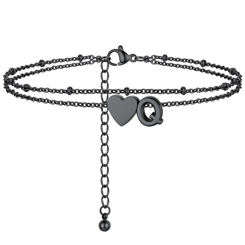 Initial Ankle Bracelets for Women