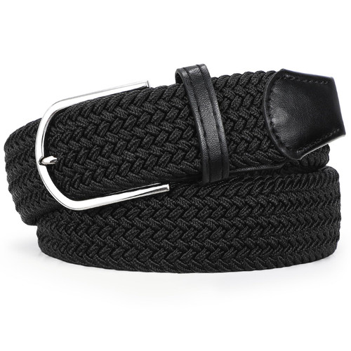 Men Elastic Woven Golf Belt for Casual Pants