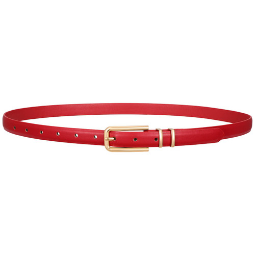 Women Skinny Leather Belt Thin