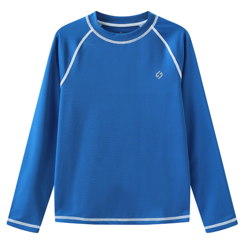 Boys UPF 50+ Rash Guard Swim Shirts Short Long Sleeve Quick Dry