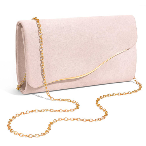 Suede Formal Evening Bag Clutch Purses for Women