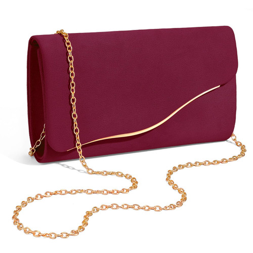 Detachable Chain Evening Clutch for Wedding Cocktail Party