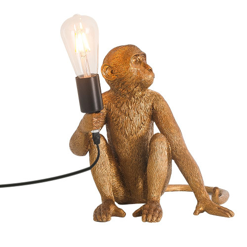 Creative Desk Lighting Fixture,DecorativeLamps Living Room,Gold Monkey Light,Whimsical Design