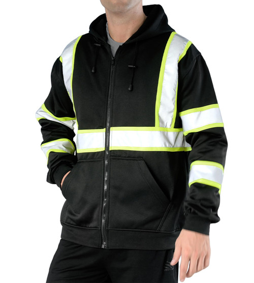 Sweatshirt for Men,Hooded Pullover,Hi-Vis Safety Hoodie