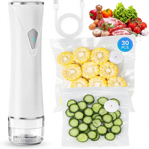 Compact Vacuum Sealer for Food with Visible Tank, Handheld Vacuum Sealer