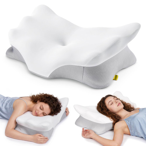 Position Relaxation Pillow with Cooling Ice Silk Cover