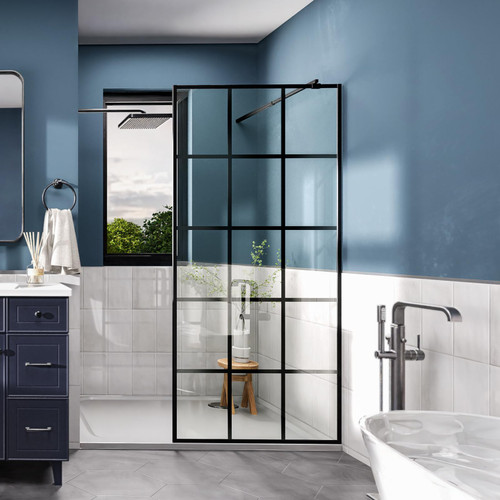 Shower Screen,Shower Door With 1/4" inch SGCC Clear Tempered