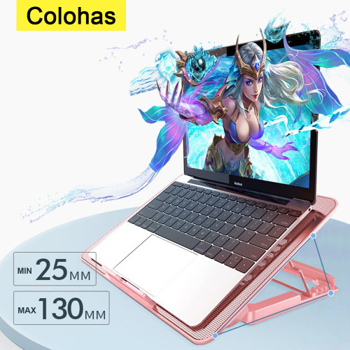 Laptop Cooler Notebook Cooling Pad Adjustable Holder Notebook Support With Six Fans For Macbook Pro Holder Laptop Cooling Stand