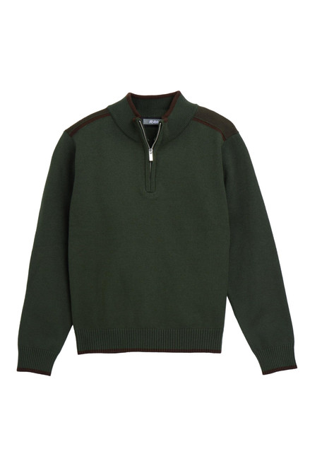 X RAY ( 4-12 Quarter-Zip Long Sleeve Mock Neck Knit Sweater for Kids and Boys Olive