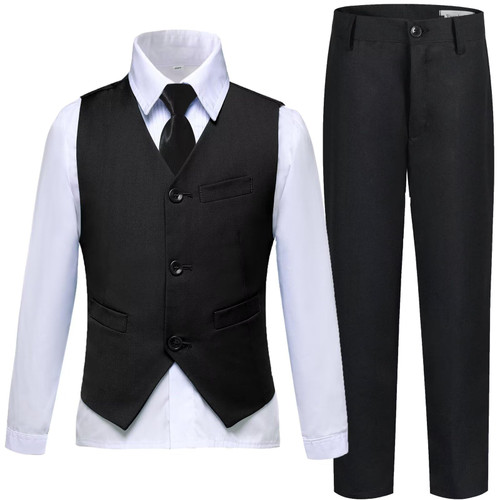 Boys Suit Kids Suits Tuxedo for Boys Toddler Vest Pants